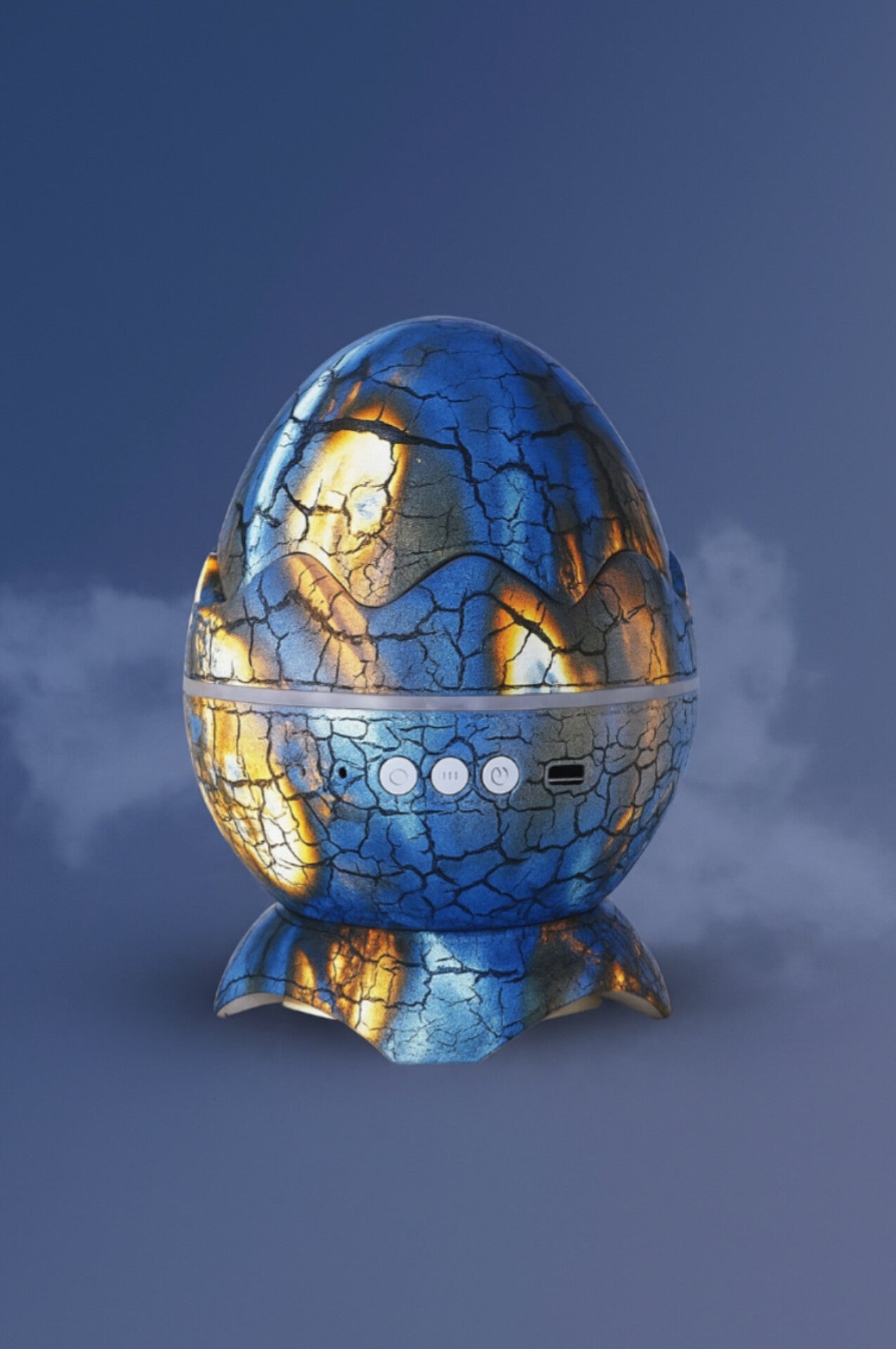 Crack Translucent Dinosaur Egg Bluetooth Speaker Water Ripple Starlight