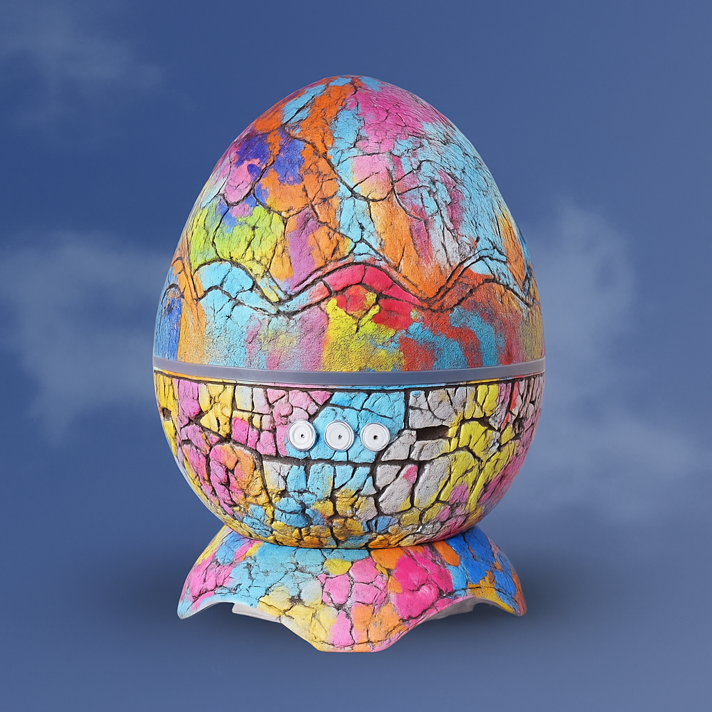 Crack Translucent Dinosaur Egg Bluetooth Speaker Water Ripple Starlight